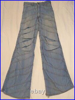 Vintage 70s Faded Glory Flared Denim Bell Bottom Pants Flared 70's Jeans S 30