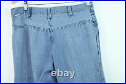 Vintage 70s Hang Ten Men's Bell Bottom Jeans Flares 33M 34 x 31 actual Blue