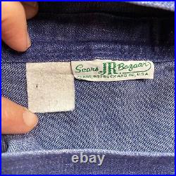 Vintage 70s Jeans Denim Big Bell Bottoms High Waist Sears JR Bazaar 23 x 29