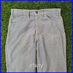 Vintage 70s LEVIS 646 Bell-Bottoms Corduroy Pants 29x30 (31x30) White-Tab TALON