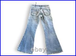 Vintage 70s Levi's Orange Tab 684-0217  Flare Bell Bottoms Denim Jeans 31x31