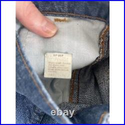 Vintage 70s Levis Bell Bottom Jeans Orange Tab 28x34 42 Talon Zipper NWT