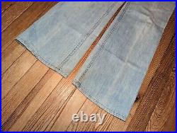 Vintage 70s Levis Orange Tab Flared Jeans Womens Size 30x30 Blue Bell Bottoms