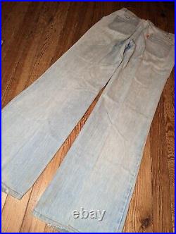 Vintage 70s Levis Orange Tab Flared Jeans Womens Size 30x30 Blue Bell Bottoms