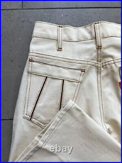 Vintage 70s Levis Orange Tab Movin On Deadstock Flare Bell Bottom Jeans 30x30