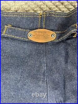 Vintage 70s Levis Wide Leg Bell Bottoms Jeans Women's 27x35 Buckle Back RARE NOS