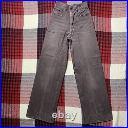 Vintage 70s Saturdays WIDE Leg Bell Bottom Buckleback Jeans 22 x 31 Flare Hippie