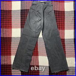 Vintage 70s Saturdays WIDE Leg Bell Bottom Buckleback Jeans Flare Hippie