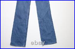 Vintage 70s Streetwear Womens 26 Distressed Flared Bell Bottoms Denim Jeans USA