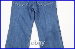 Vintage 70s Streetwear Womens 26 Distressed Flared Bell Bottoms Denim Jeans USA
