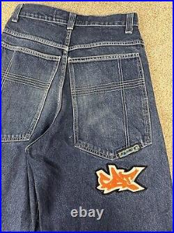 Vintage 90s Y2K Gat Mega Wide Flare Bell Bottom Rave Denim Jeans Rare Size 30