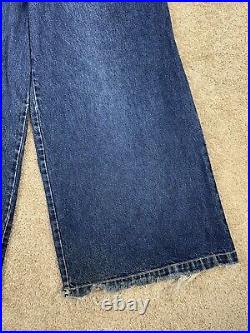 Vintage 90s Y2K Gat Mega Wide Flare Bell Bottom Rave Denim Jeans Rare Size 30