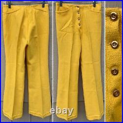 Vintage Bronson Of Califonia Button Fly Hip Hugger Bell Bottom Pants 5-6