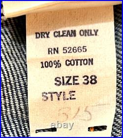 Vintage Cheslin bell bottom embordered denim jeans size 36x34