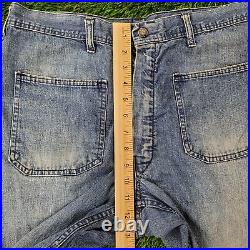 Vintage Dubble-Ware Bell-Bottoms Flared Jeans 32x29 Faded Medium Stonewash TALON