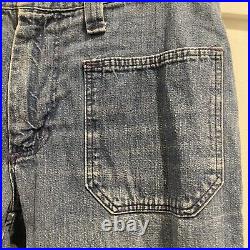 Vintage Early 70s Wrangler Jeans Men 32x30 Tag 32x32 Talon Zip Bell Bottom Flare