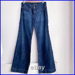 Vintage Fidelity DArk Wash Wide Bell Bottom Mid Rise Jeans 31