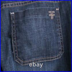 Vintage Fidelity DArk Wash Wide Bell Bottom Mid Rise Jeans 31