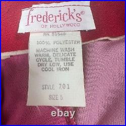 Vintage Frederick's of Hollywood NWT 70s Retro Wave Bell Bottoms red pink 5