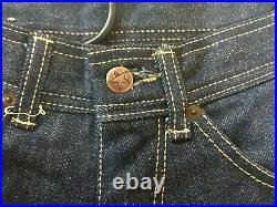 Vintage H. A. S. H Jeans Woman's Hippy Wide Leg Bell Bottoms Blue Denim Jeans 26x36
