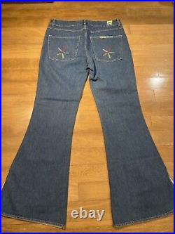 Vintage JNCO Flared 60s Style Hippie Jeans Chimes Bell Bottom Wide Leg