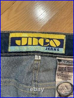 Vintage JNCO Flared 60s Style Hippie Jeans Chimes Bell Bottom Wide Leg
