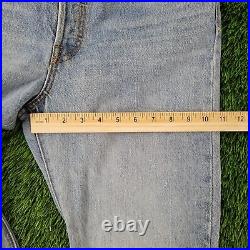 Vintage LEVIS Ribcage Split Flared Jeans Women 28x32 Bell-Bottoms Big-E Whiskers