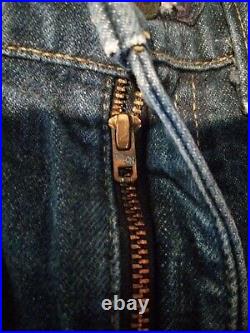 Vintage Levi's 646 Flare 32x33 Bell bottom Jeans Orange Tab Talon 42 Zipper 70s