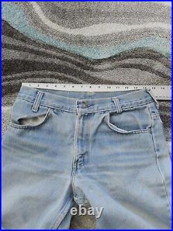 Vintage Levi's Orange Tab Bell Bottom Jeans Womens 6 27 X 30 Light Wash Blue 70s