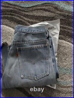 Vintage Levi's Orange Tab Bell Bottom Jeans Womens 6 28 X 31 Light Wash Blue 70s