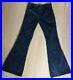 Vintage Levi's Women's 28/31 Bell Bottoms Corduroy Navy Blue Pants 1974 Rare EUC