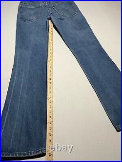 Vintage Levis 646 Flare Leg Bell Bottom Jeans Orange Tab USA 30x32 AL4