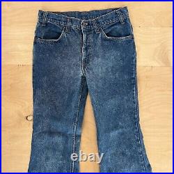 Vintage Levis 684 Bell Bottom Jeans 29x29 Blue For Women 80s Flares Made In USA