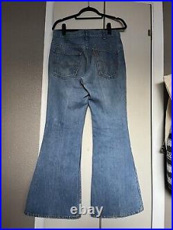 Vintage Levis 684 Orange Tab Big Bell Bottom Jeans 32x32