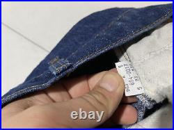 Vintage Levis 684 Orange Tab Big Bell Bottom Super Flare Jeans Dark 34x31 Z4
