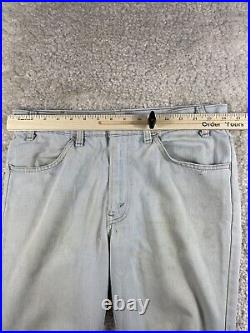 Vintage Levis Bell Bottoms Jeans 684 0917 Orange Tab Flare Blue 32x36 DISTRESSED