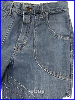 Vintage Made In Paradise Bell Bottom Jeans 1970's Rare 100% Cotton Retro 70's