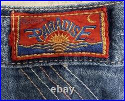 Vintage Made In Paradise Bell Bottom Jeans 1970's Rare 100% Cotton Retro 70's