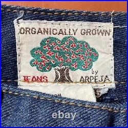 Vintage NWT Organically Grown by Arpeja Cropped Bell Bottom High Rise Jeans Sz 5
