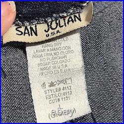 Vintage San Julian 80s Jeans Baggy Wide Leg Raver Skater Parachute 30 Waist L