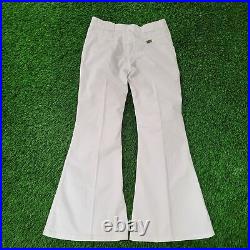 Vintage Wrangler Bell-Bottoms Flared Jeans Teens 11 29x30 White Cowboy Rodeo USA