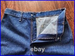 Vintage Wrangler High Waist Denim Dark Blue Jeans Women's Bell Bottom Size 13/14