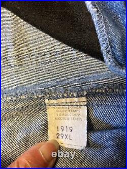 Vtg 1970s Bell Bottom Flare Jeans Big Elephant Bells Hippie USA Colorful Pockets