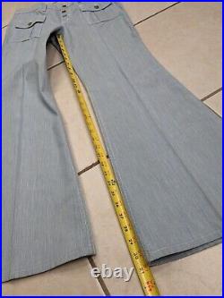 Vtg 60s 70s Wrangler Women's Bell Bottom Flare Jeans Juniors 13 Blue 32x31 USA