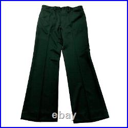 Vtg 70's Haggar BELL BOTTOM Pants Green MASTERS Slacks Mod Golf Disco Trousers