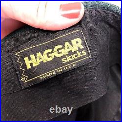 Vtg 70's Haggar BELL BOTTOM Pants Green MASTERS Slacks Mod Golf Disco Trousers