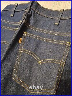 Vtg 70s Levi's 684 Big Bell Bottoms Denim Jeans 30x30 Dark Wash USA Orange Tab