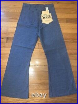 Vtg 70s bell bottom Jeans Hippie Cheap Jeans MINT Vintage But New Sz 28